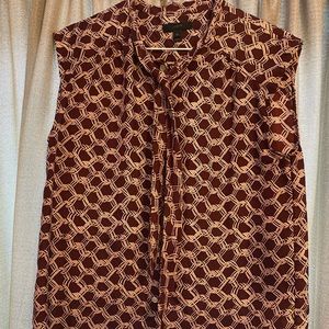 J. Crew Petite Silk Top